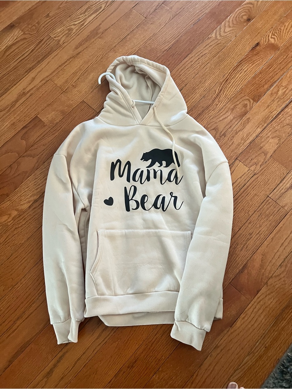 Cream Mama Bear Hoodie Pullover